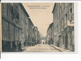 GANGES : Rue Neuve, Hôtel De La Croix-Blanche - Très Bon état - Ganges