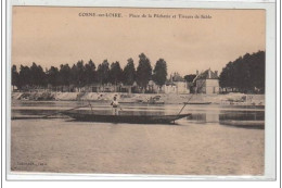 COSNE SUR LOIRE : Place De La Pêcherie Et Tireurs De Sable - Très Bon état - Cosne Cours Sur Loire