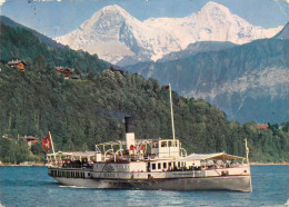 Navigation Sailing Vessels & Boats Themed Postcard Thunersee Mit Schiff - Velieri