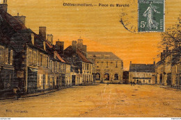 CHATEAUMEILLANT : Place Du Marché, Toillée - Tres Bon Etat - Châteaumeillant