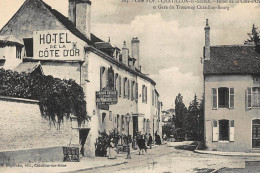 CHATILLON-sur-SEINE : Hotel De La Cote-d'or Et Gare Du Tramway Chatillon-bourg - Etat - Other & Unclassified