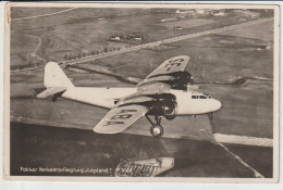 Vintage Rppc Swedish ABA Fokker F-22 Aircraft - 1919-1938: Fra Le Due Guerre