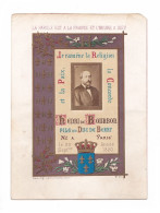 Henri De Bourbon, Comte De Chambord, Fils Du Duc De Berry, "je Ramène La Religion, La Concorde Et La Paix", Photo - Historische Dokumente