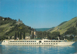 Navigation Sailing Vessels & Boats Themed Postcard Rhinland Line Croisialsace River Cruise - Voiliers