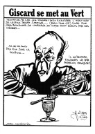CPM Caricature Satirique V. GISCARD D'ESTAING Absinthe Absinth Fée Verte Tirage Limité Illustrateur LARDIE/JIHEL - Lardie