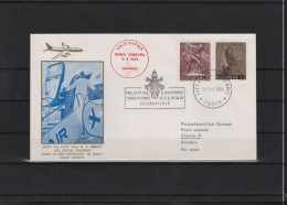 Schweiz Air Mail Swissair  FFC  10.6.1969 Rom - Genf - Primi Voli