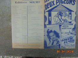 Les Deux Pigeons [partition] Fox-Trot - Rene Sti, Louis Gaste - Editions Micro 1948 - Partitions Musicales Anciennes