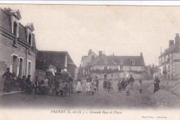 Prunay (41 Loir Et Cher) Grande Rue Et Place - édit. Chabrillac - Andere & Zonder Classificatie
