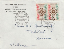 Frankrijk 1965, Letter Sent To Netherland, War Cross - Cartas & Documentos