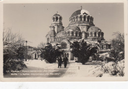 SOFIA-BULGARIA-L'EGLISE MONUMENT=AL NEVSKY=-CARTOLINA VERA PHOTO SCRITTA MA NON VIAGGIATA DATATA 18-10-1960 - Bulgarije