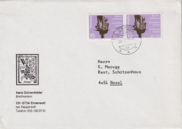 Motiv Brief  "Grünenfelder Briefmarken, Ermenswil"       1975 - Covers & Documents