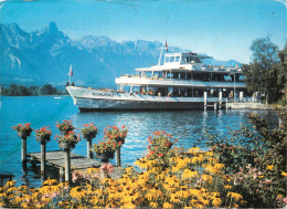 Navigation Sailing Vessels & Boats Themed Postcard Thunersee Mit Stockhorn 1986 - Voiliers