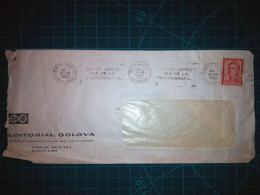 ARGENTINE, Enveloppe De "Editorial Golova" Distribuée Avec Une Banderole Parlante : "26 Juin, Journée De La Cartographie - Used Stamps