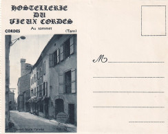 Z++ Nw-(81) CORDES - HOSTELLERIE DU VIEUX CORDES - CARTE LETTRE MULTIVUES - Cordes