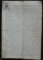 SINT-PIETERS-LEEUW. "Vercrijghbrief" Anno 1780 Op PERKAMENT - Manoscritti