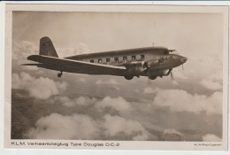 Vintage Rppc KLM K.L.M Royal Dutch Airlines Douglas Dc-2 Aircraft - 1919-1938: Entre Guerras