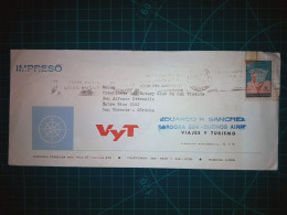 ARGENTINE, Enveloppe De "Viajes Y Turismo" Distribuée à San Vicente, Cordoba . Timbre-poste : Antartida De Argentina, Te - Used Stamps