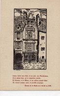 Maison Et Poeme De La Boetie Né à SARLAT - Dessin De Maurice Albe . - Sarlat La Caneda