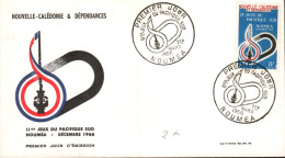 NOUVELLE CALEDONIE FDC 1966 JEUX DU PACIFIQUE SUD - FDC