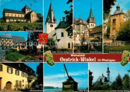 73670888 Oestrich-Winkel Basilika Mittelheim Marktplatz Brentanohaus Kath Kirche - Oestrich-Winkel