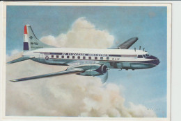 Vintage Art Impression Pc KLM K.L.M Royal Dutch Airlines Issue Convair Liner 340 - 1919-1938: Entre Guerras