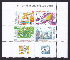 323 ARUBA 2012 - Y&T 625/28 + 2 Vignettes - Jeux Olympiques - Neuf ** (MNH) Sans Charniere - Niederländische Antillen, Curaçao, Aruba