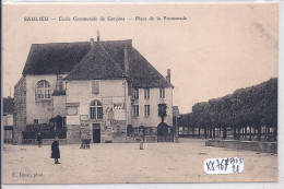 SAULIEU- ECOLE COMMUNALE DE GARCONS- PLACE DE LA PROMENADE- PUBS AU MUR- GUERIN-BOUTON- RIPOLIN- THE COLONIAL - Saulieu