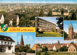 73670562 Loehne Stadtpanorama Rathaus Kirche Mennighueffen Obernbeck Loehne - Zu Identifizieren