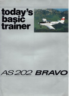 Dépliant De Présentation De L'aéronef Italo-suisse FFA AS 202 Bravo - Aviation