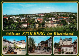 73670481 Stolberg Rheinland Stadtpanorama Motive Innenstadt Brunnen Schloss Stol - Stolberg