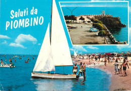 Navigation Sailing Vessels & Boats Themed Postcard Piombino Wind Sail - Segelboote