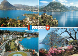 Navigation Sailing Vessels & Boats Themed Postcard Lugano Lake - Segelboote