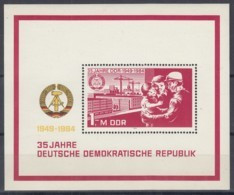 DDR  Block 78, Postfrisch **, 35 Jahre DDR 1984 - Otros & Sin Clasificación