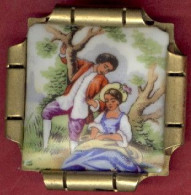 ** BROCHE  PORCELAINE  LIMOGES ** - Brooches