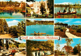 73670188 Gifhorn Heidesee Panorama Teilansichten Gartenterrasse Fachwerkhaus Gif - Gifhorn