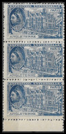 FRANCE ERINOPHILIE Fair EXPOSITION UNIVERSELLE 1900 PARIS ANGLETERRE ENGLAND  BLOCK OF 3 Vignette CINDERELLA MNH** - 1900 – Parigi (Francia)