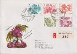 1977 Schweiz, FDC R-Brief, Zum:CH 594-598, Mi:CH: 1100-1104, Volksbräuche - FDC