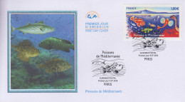 Enveloppe  FDC   1er  Jour   FRANCE    Poissons  De  Méditerranée    EUROMED    2016 - 2010-2019