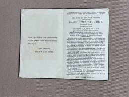 DIERCKX Karel Jozef °GEEL 1912 +GEEL 1957 - MOLS - Décès