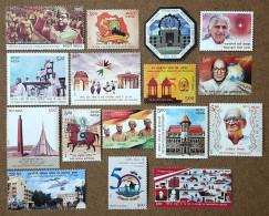 INDIA 2021 Complete Year Set Of 16 Stamps MNH - Années Complètes