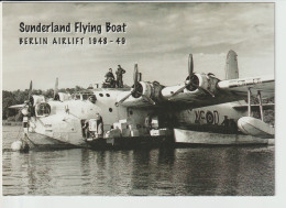 Pc German Airlift To Berlin With Sunderland Flying Boat - 1919-1938: Entre Guerres