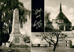 73669801 Laer Steinfurt Kriegerdenkmal Kirche Schule Laer Steinfurt - Autres & Non Classés