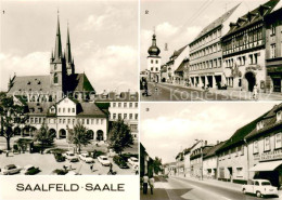 73669797 Saalfeld Saale Marktplatz Kirche HO Gaststaette Blankenburger Tor Stras - Saalfeld