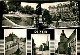 73669771 Plzen Pilsen Hotel Park Denkmal Motive Innenstadt Kirche Plzen Pilsen - Tschechische Republik