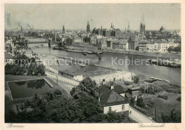 73669751 Bremen Stadtpanorama Mit Blick Ueber Die Weser Kupfertiefdruck Bremen - Bremen
