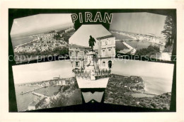 73669629 Piran Panorama Kuestenstadt Denkmal Piran - Slowenien