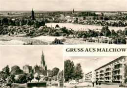 73669584 Malchow Stadtpanorama Kirche Neubauten Wohnsiedlung Malchow - Sonstige & Ohne Zuordnung