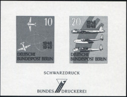 Schwarzdruck Der Entwürfe Der Bundesdruckerei Zur Berliner Luftbrücke 1959 - Private & Local Mails