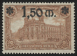 117 Deutsches Kaiserreich 1,50 Auf 1 Mark ** Postfrisch - Ungebraucht