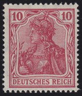 86 IIa Germania 10 Pf. Deutsches Reich Kriegsdruck, ** - Neufs